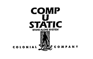 COMP U STATIC STAND ALONE SYSTEM COLONIAL LABEL COMPANY logo
