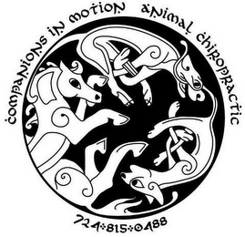 COMPANIONS IN MOTION ANIMAL CHIROPRACTIC 724 815 0488 logo