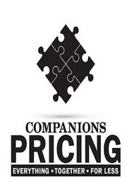 COMPANIONS PRICING EVERYTHING · TOGETHER · FOR LESS logo