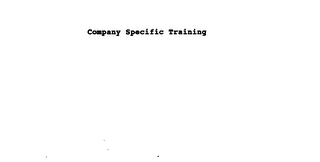 COMPANY SPECIFIC TRAINING logo