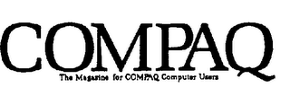 COMPAQ THE MAGAZINE FOR COMPAQ COMPUTER USERS logo