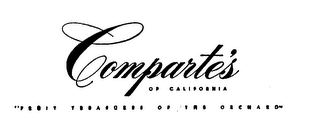 COMPARTE S OF CALIFORNIA FRUIT TREASURES OF THE ORCHARD logo