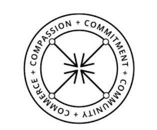 COMPASSION COMMITMENT COMMUNITY COMMERCE logo