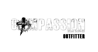 COMPASSION OUTFITTER JESUS DIED FOR ALL 2COR. 5:14-15 logo