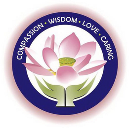 COMPASSION, WISDOM, LOVE, CARING logo
