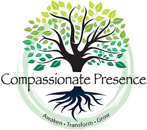 COMPASSIONATE PRESENCE AWAKEN · TRANSFORM · GROW logo