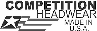 COMPETITION HEADWEAR MADE IN U.S.A. logo