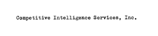 COMPETITIVE INTELLIGENCE SERVICES, INC. logo
