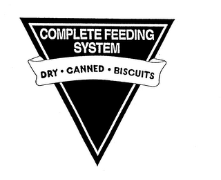 COMPLETE FEEDING SYSTEM DRY CANNED BISCUITS logo