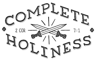 COMPLETE HOLINESS 2 COR 7:1 logo