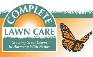 COMPLETE LAWN CARE GROWING GREAT LAWNS IN HARMONY WITH NATURE logo