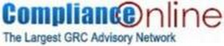 COMPLIANCE ONLINE THE LARGEST GRC ADVISORY NETWORK logo