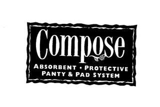 COMPOSE ABSORBENT PROTECTIVE PANTY & PAD SYSTEM logo