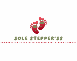COMPRESSION SOCKS WITH CUSHION HEEL & ARCH SUPPORT SOLE STEPPER’SS logo
