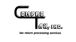 COMPRO TAX, INC. TAX RETURN PROCESSING SERVICES logo