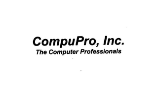 COMPUPRO, INC. THE COMPUTER PROFESSIONALS logo