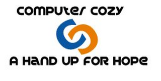 COMPUTER COZY CC A HAND UP FOR HOPE logo