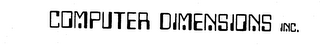 COMPUTER DIMENSIONS INC.
