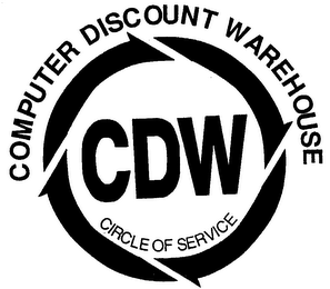 COMPUTER DISCOUNT WAREHOUSE CDW CIRCLE OF SERVICE logo