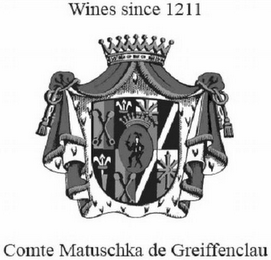 COMTE MATUSCHKA DE GREIFFENCLAU WINES SINCE 1211 logo