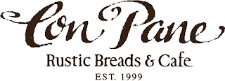 CON PANE RUSTIC BREADS & CAFE EST. 1999 logo