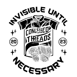 CONCEALED THREADS 20 23 INVISIBLE UNTIL NECESSARY logo