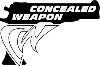 CONCEALED WEAPON CW logo