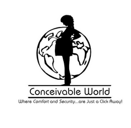 CONCEIVABLE WORLD WHERE COMFORT AND SECURITY ...ARE JUST A CLICK AWAY! logo