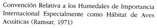 CONCENCION RELATIVA A LOS HUMEDALES E IMPORTANCIA INTERNACIONAL ESPECIALMENTE COMO HABITAT DE ACUATICAS (RAMSAR, 1971) logo