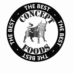 CONCEPT FOODS THE BEST THE BEST THE BEST THE BEST logo
