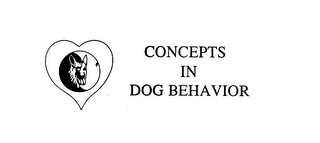 CONCEPTS IN DOG BEHAVIOR logo