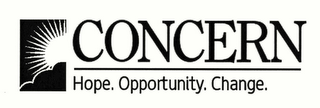 CONCERN HOPE. OPPORTUNITY. CHANGE. logo