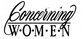 CONCERNING W-O-M-E-N logo