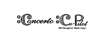 :CONCERTO :CO-PILOT NET NAVIGATION MADE EASY! logo