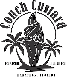 CONCH CUSTARD ICE CREAM ITALIAN ICE MARATHON, FLORIDA logo