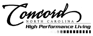 CONCORD NORTH CAROLINA HIGH PERFORMANCE LIVING logo