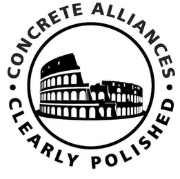 CONCRETE ALLIANCES · CLEARLY POLISHED · logo