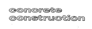 CONCRETE CONSTRUCTION logo