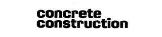 CONCRETE CONSTRUCTION logo