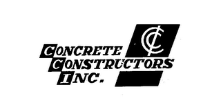 CONCRETE CONSTRUCTORS INC., CCI logo