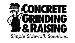 CONCRETE GRINDING & RAISING SIMPLE SIDEWALK SOLUTIONS. logo