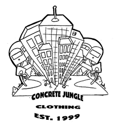 CONCRETE JUNGLE CLOTHING EST. 1999 logo