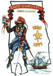 CONDE CAVALIERS MOBILE ALABAMA 1520 1977 logo