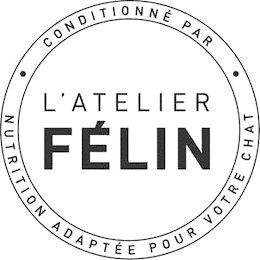 CONDITIONNÉ PAR L'ATELIER FÉLIN NUTRITION ADAPTÉE POUR VOTRE CHAT logo