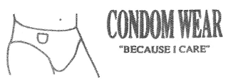 CONDOM WEAR "BECAUSE I CARE" logo