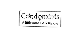 CONDOMINTS A LITTLE MINT= A LOTTA LOVE logo