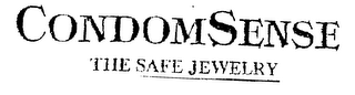 CONDOMSENSE THE SAFE JEWELRY logo