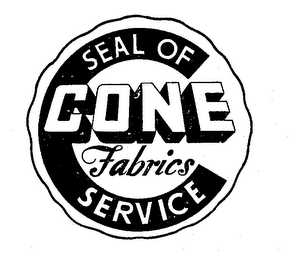 CONE FABRICS SEAL OF SERVICE logo