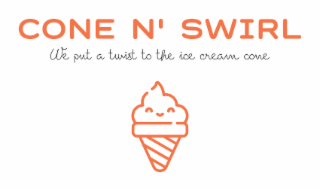 CONE N' SWIRL WE PUT A TWIST TO THE ICE CREAM CONE logo