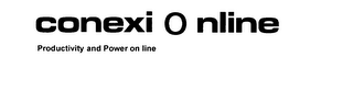 CONEXI O NLINE PRODUCTIVITY AND POWER ON LINE logo